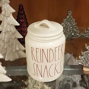 Rae Dunn Tj Maxx Reindeer snacks canister